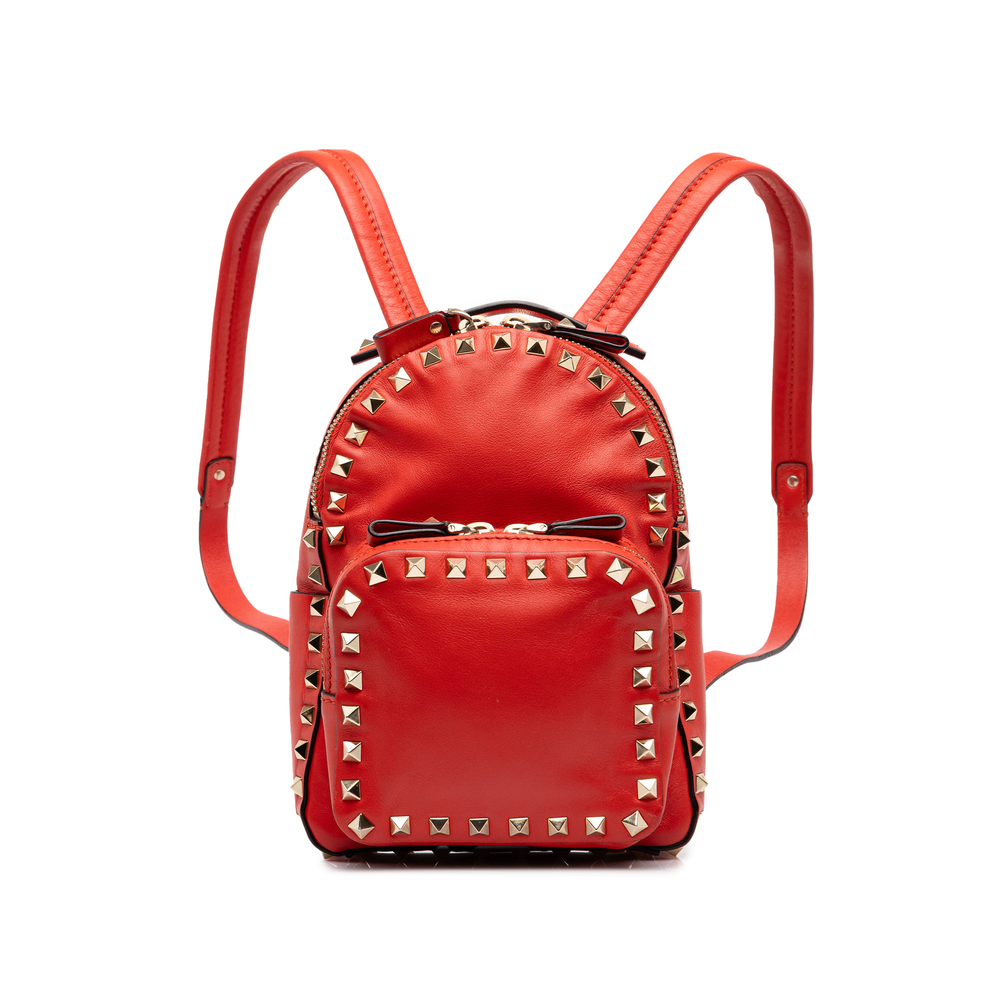 Pre-Loved Valentino Mini Calfskin Rockstud Backpack
